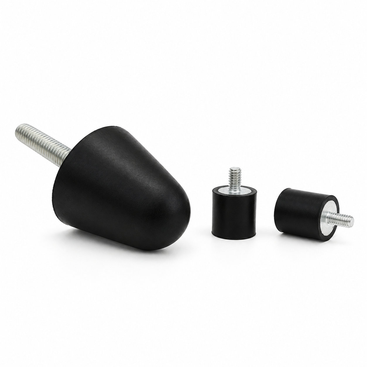 Custom molded rubber bumpers screw rubber foot for equipment