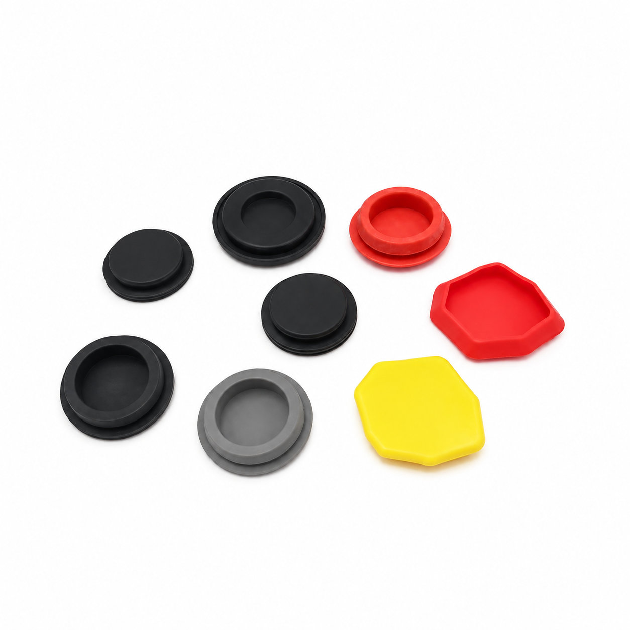 Custom made various silicone rubber plugs with different sizes