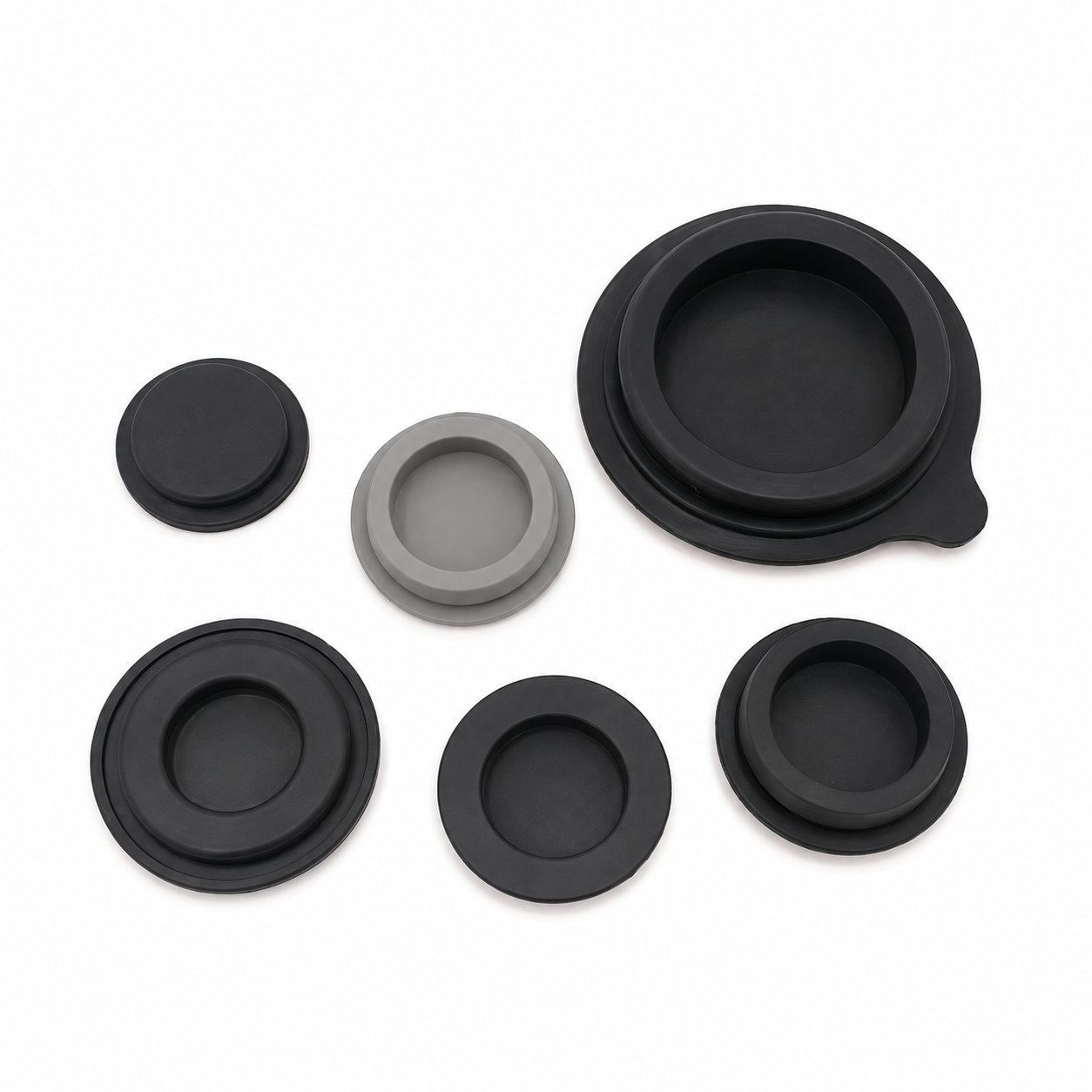 Black Rubber Dust Cap Waterproof Silicone Plugs