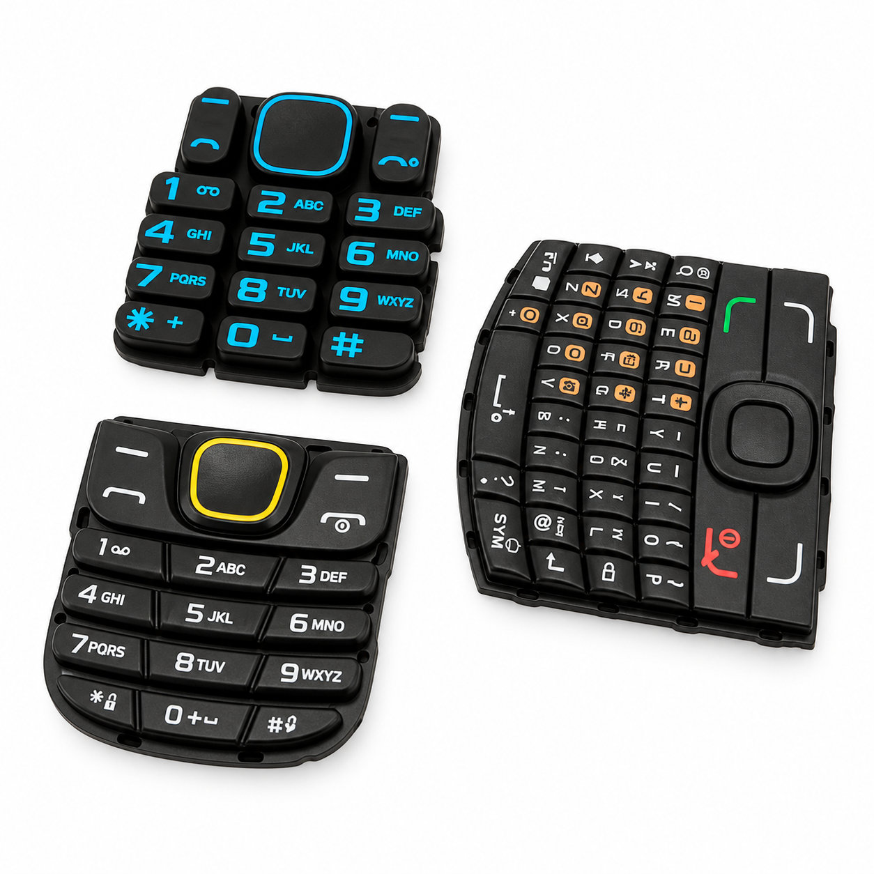 Silicone elastic small keypad rubber button for mobile phone