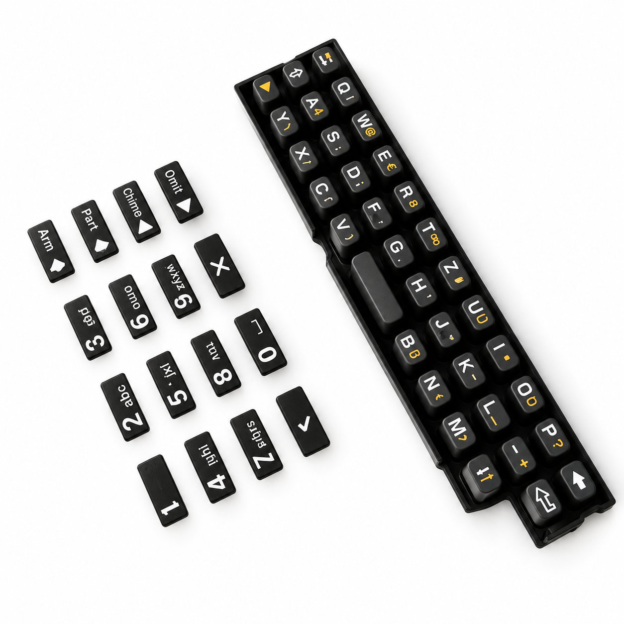 custom made clear numeric keypads/elastic silicone buttons