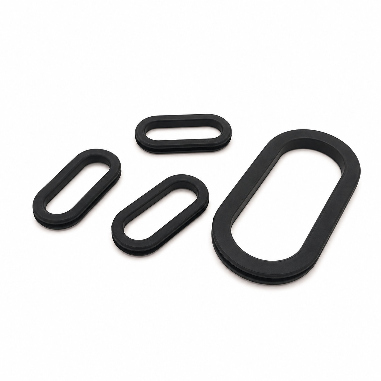 Custom made different sizes rubber oval grommets