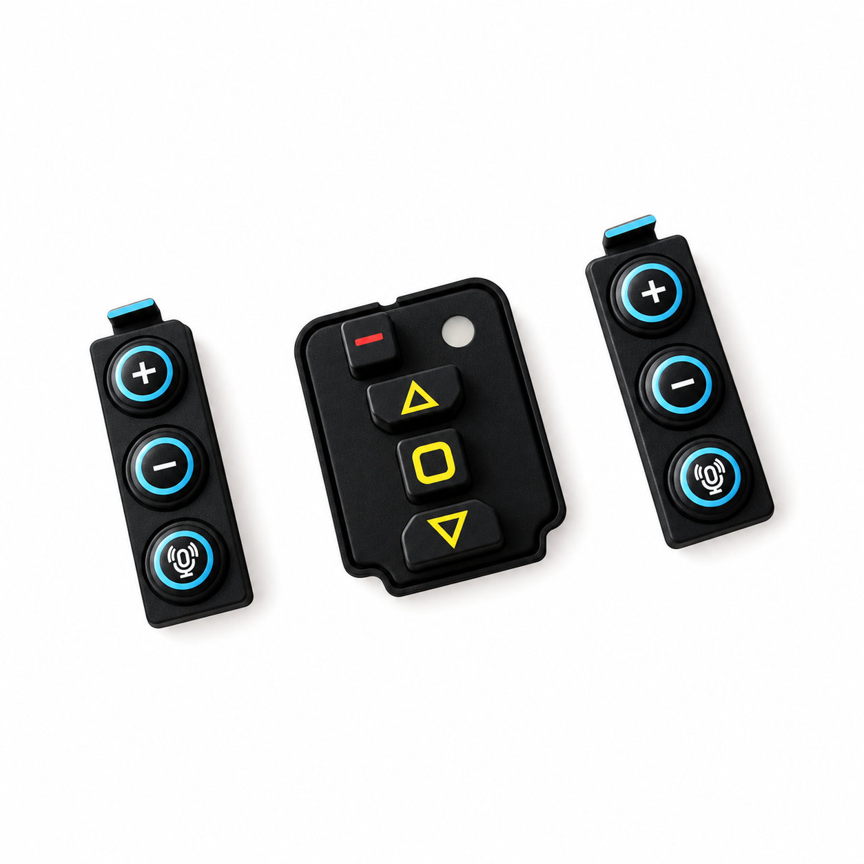 molded auto elastic silicone buttons/small rubber buttons