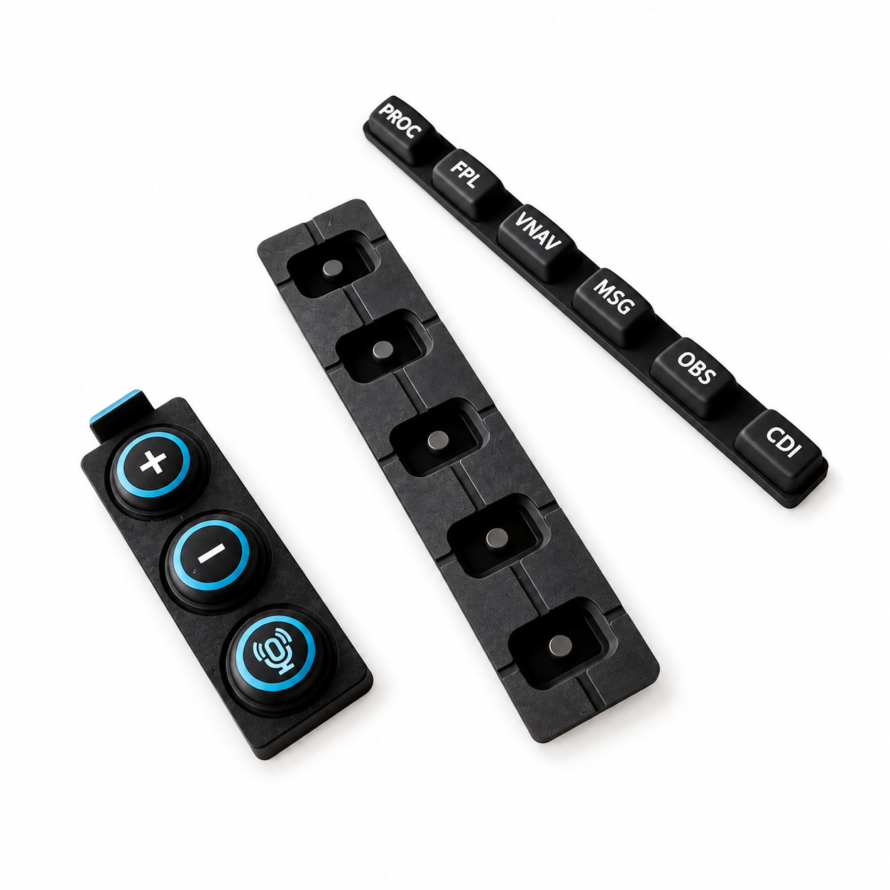 black rubber conductive keypad/silicone elastic switch buttons