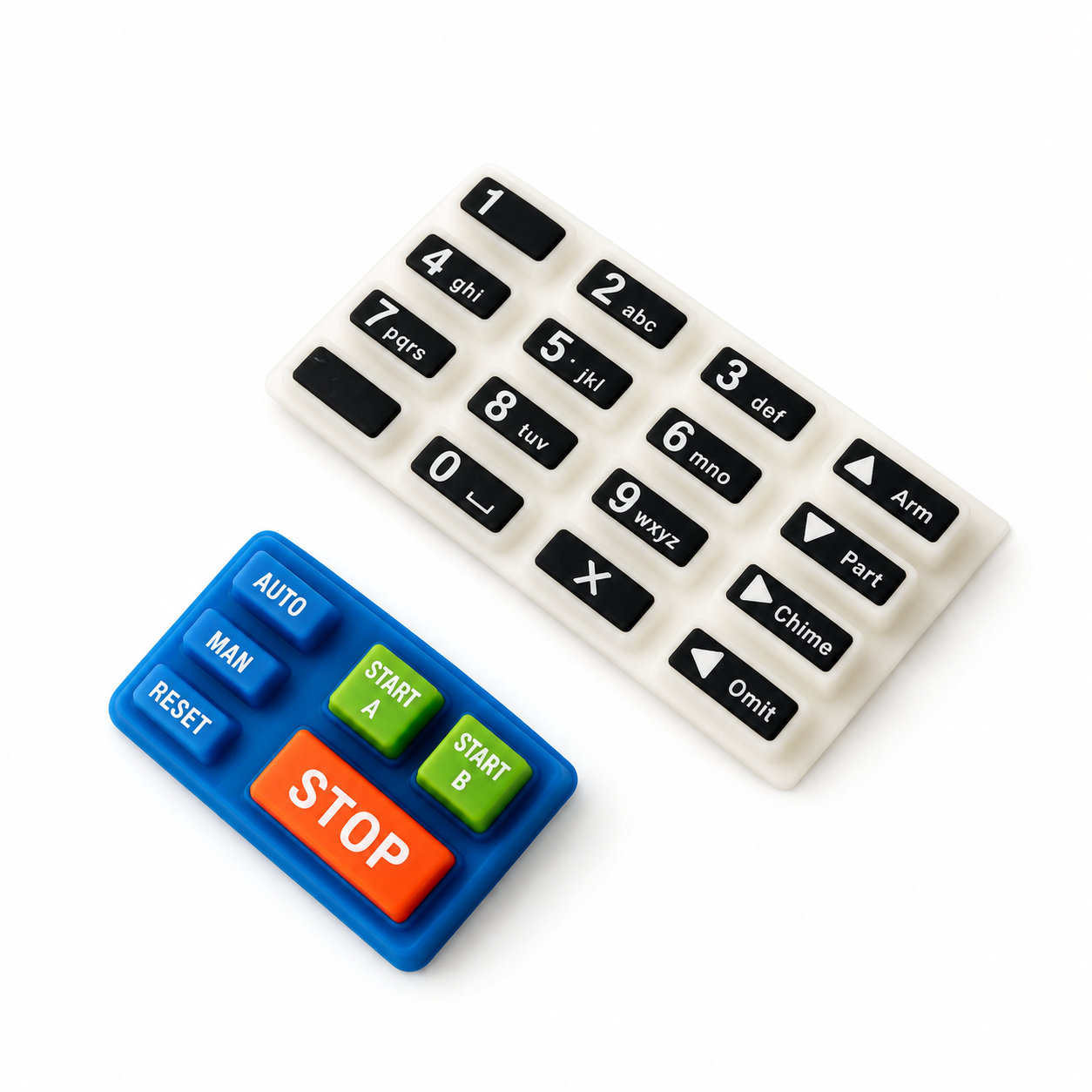 silicone switch buttons/rubber remote numeric keypad