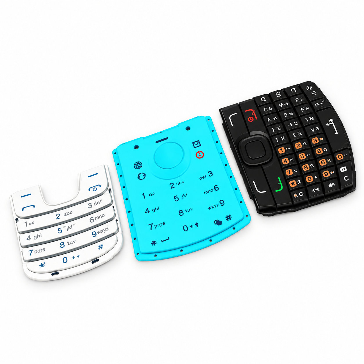 custom silicone push button/high quality silicone phone keypads