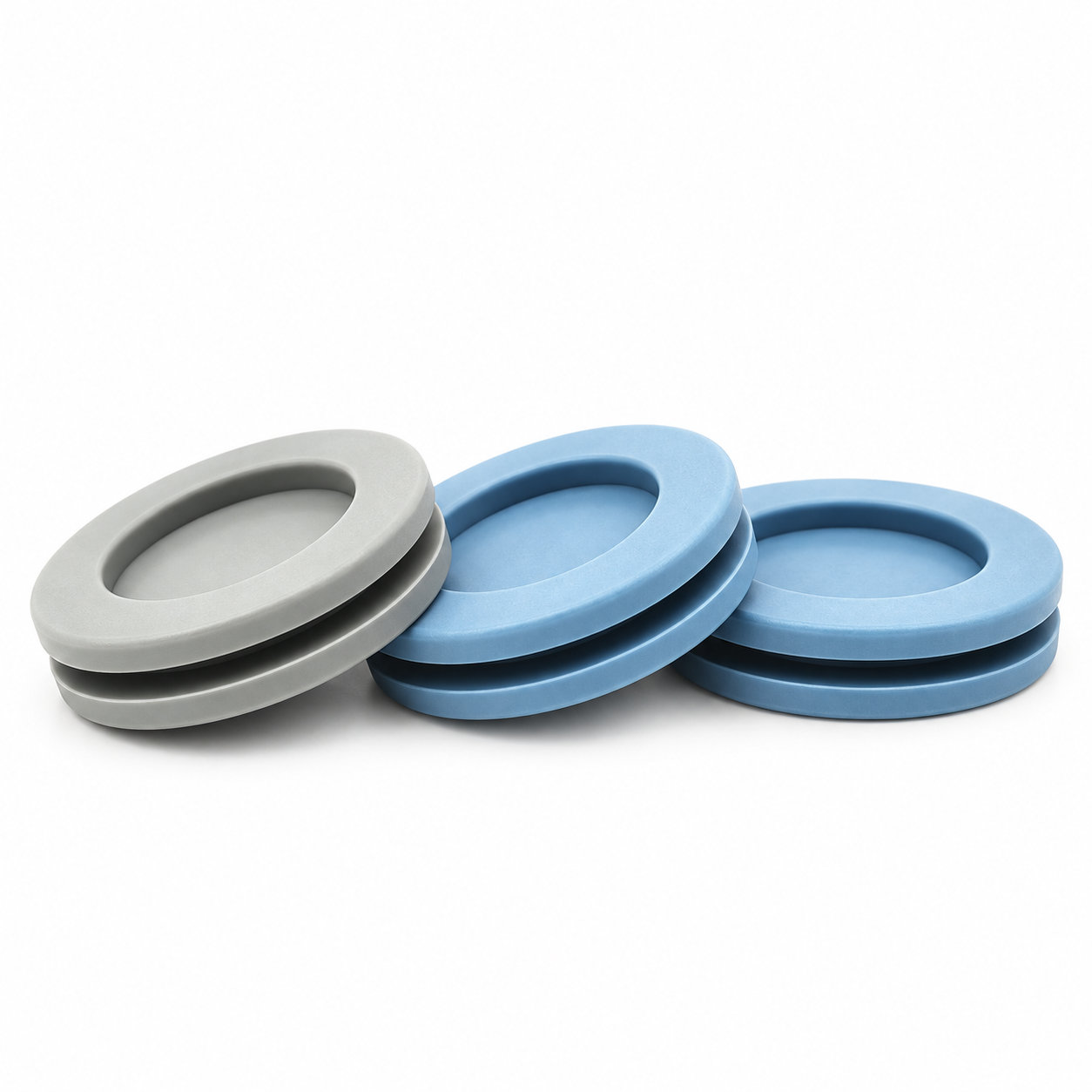 Custom made silicone open oval round rubber grommets