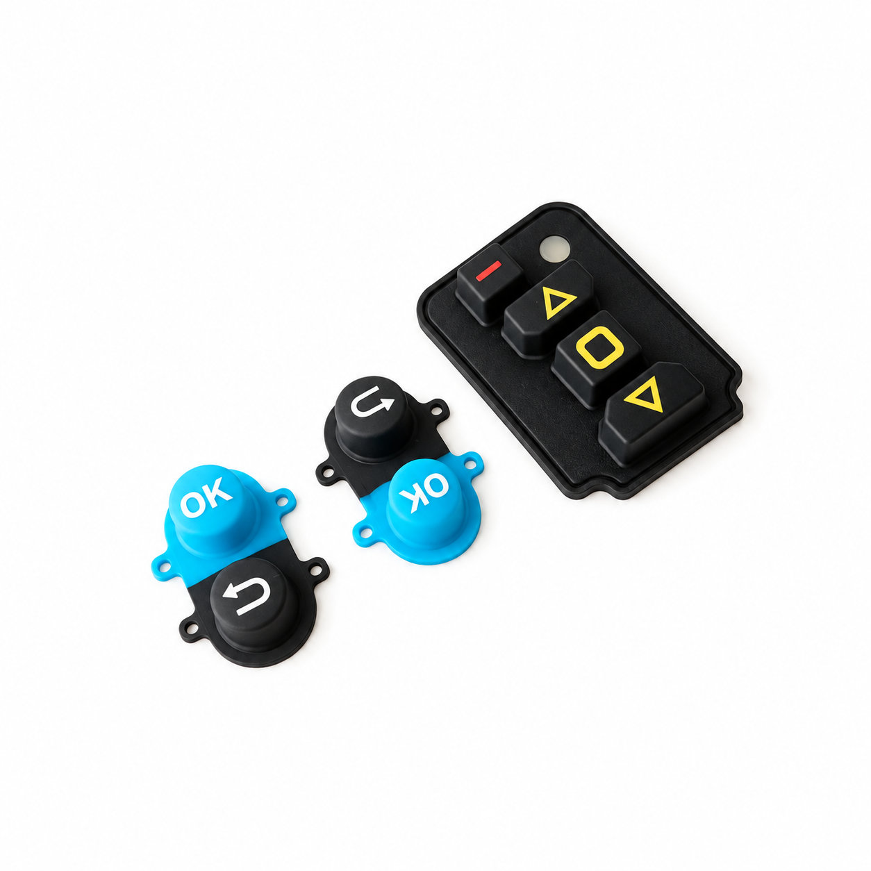 OEM custom silicone rubber button/rubber single buttons