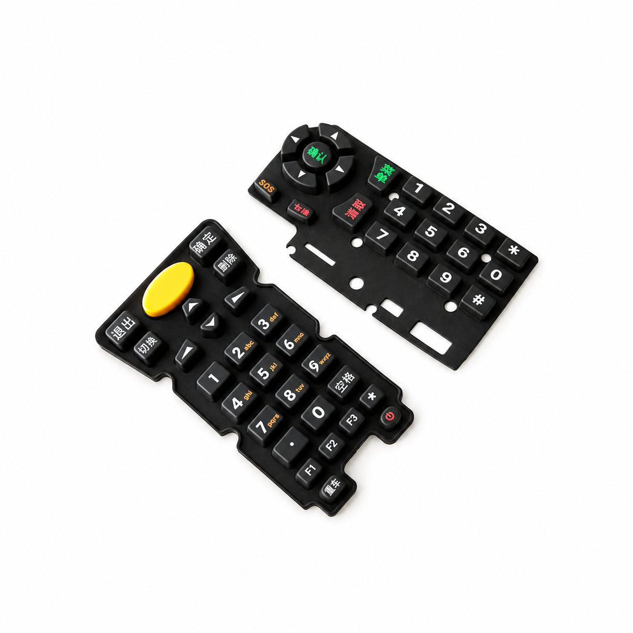 OEM custom silicone remote keypad/rubber single buttons