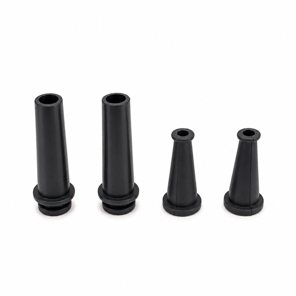 Custom silicone rubber sleeved grommets