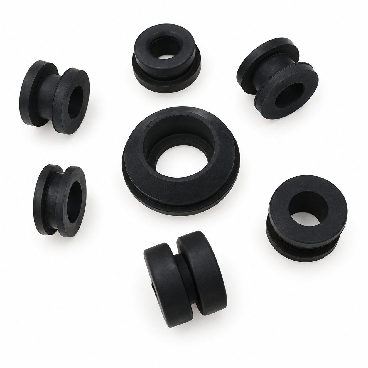 Custom molded firewall cable rubber wire blank grommets