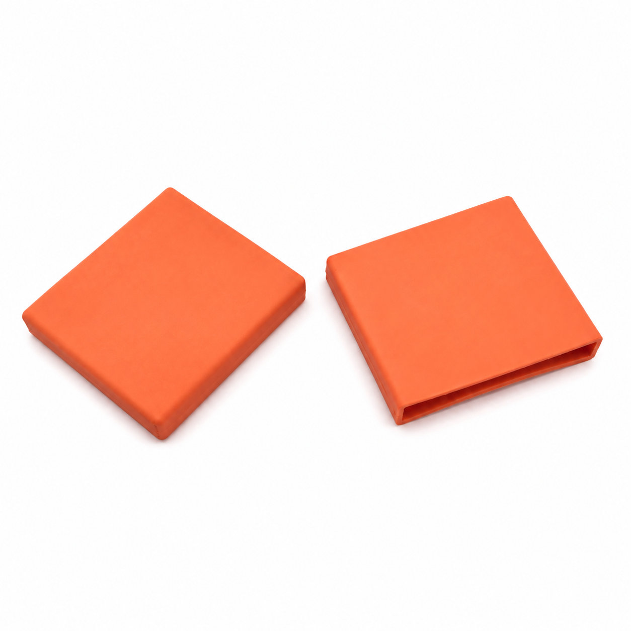 Custom soft colored square silicone rubber plug for belt