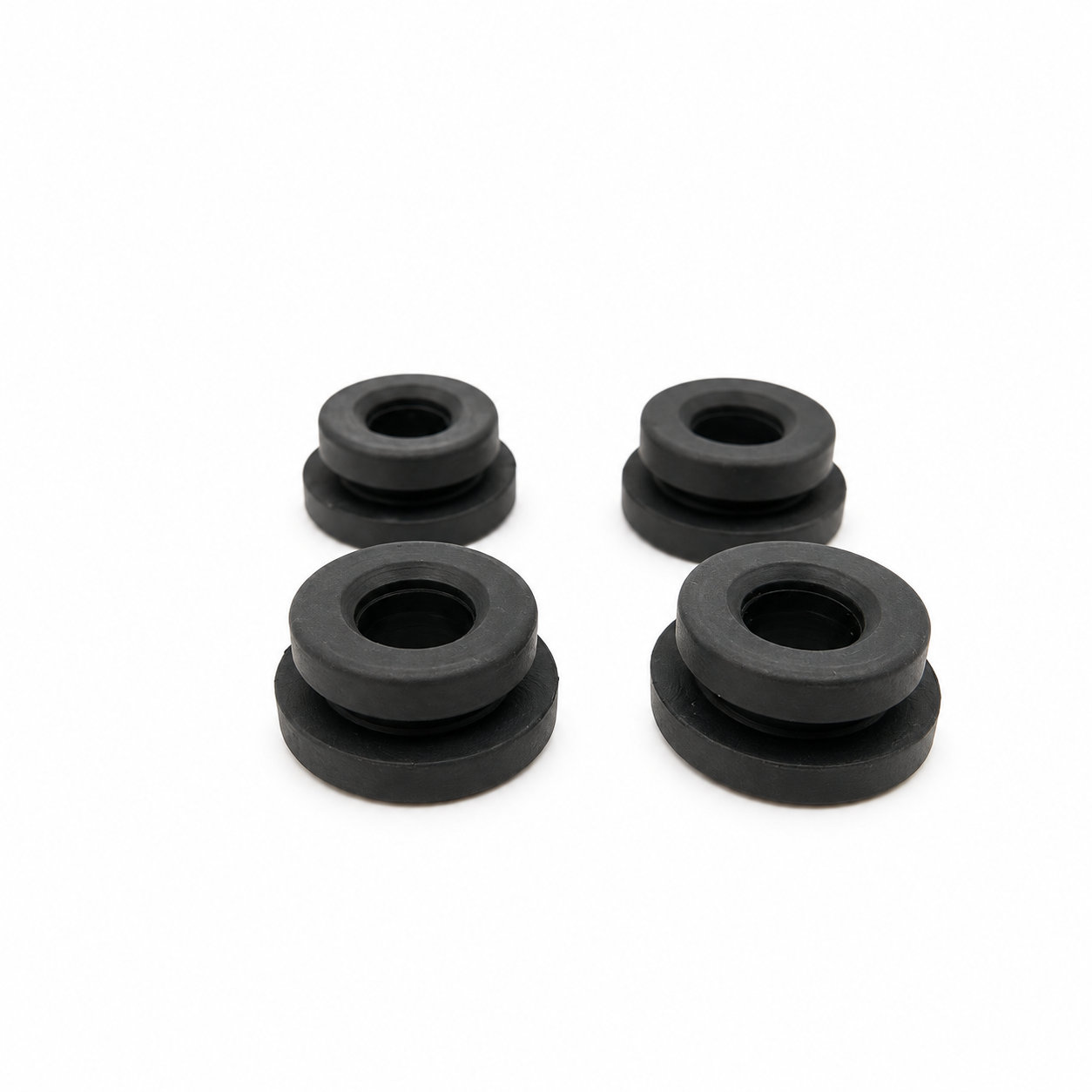 Conductive black silicone cable grommet/rubber flexible grommet