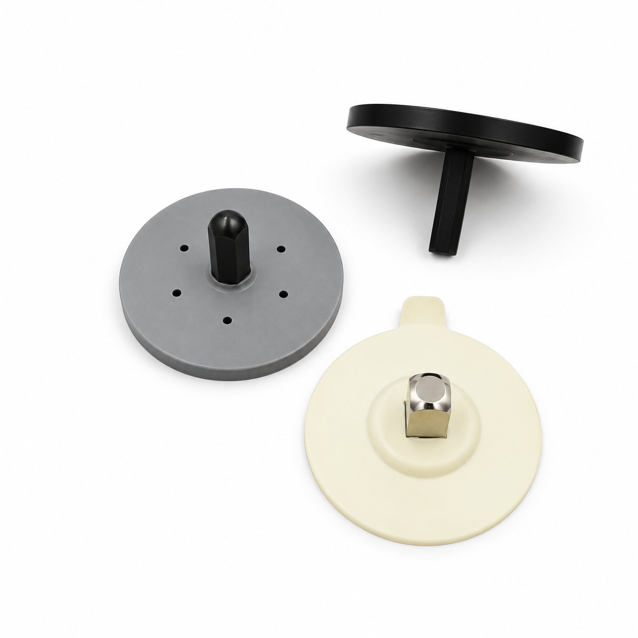 Custom stainless steel threaded rubber suction cups pads