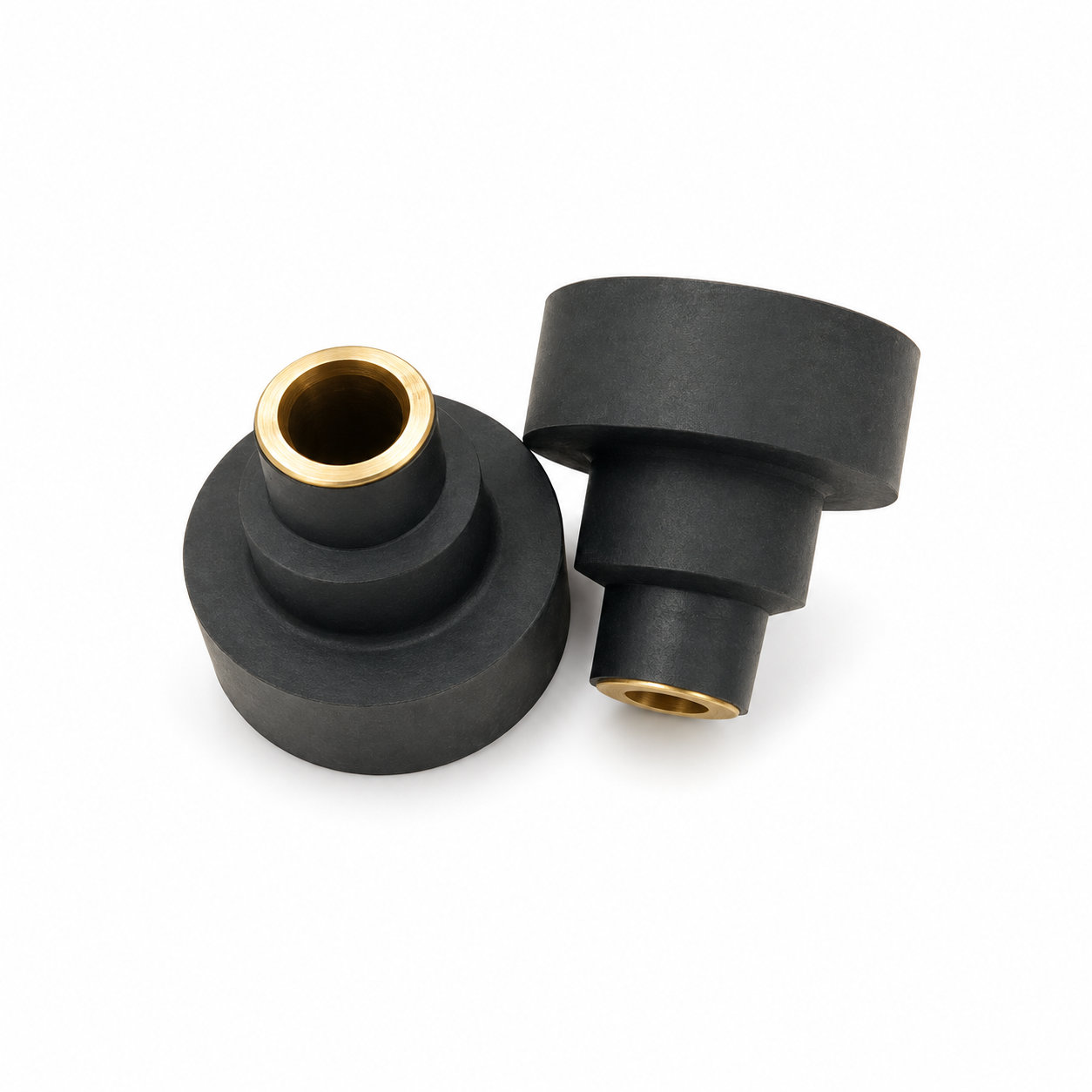 Molded EPDM rubber bond met/anti-vibration rubber damper