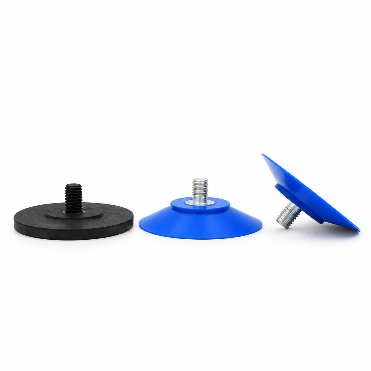 Small replacement vacuum suction cups with threaded screws
