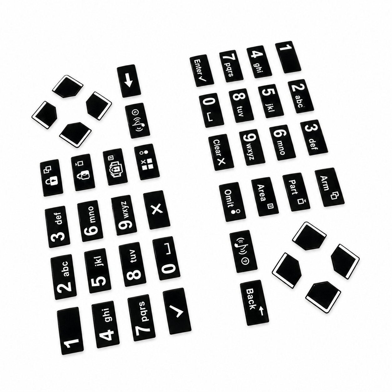 High quality molded rubber push buttons/waterproof silicone keypad