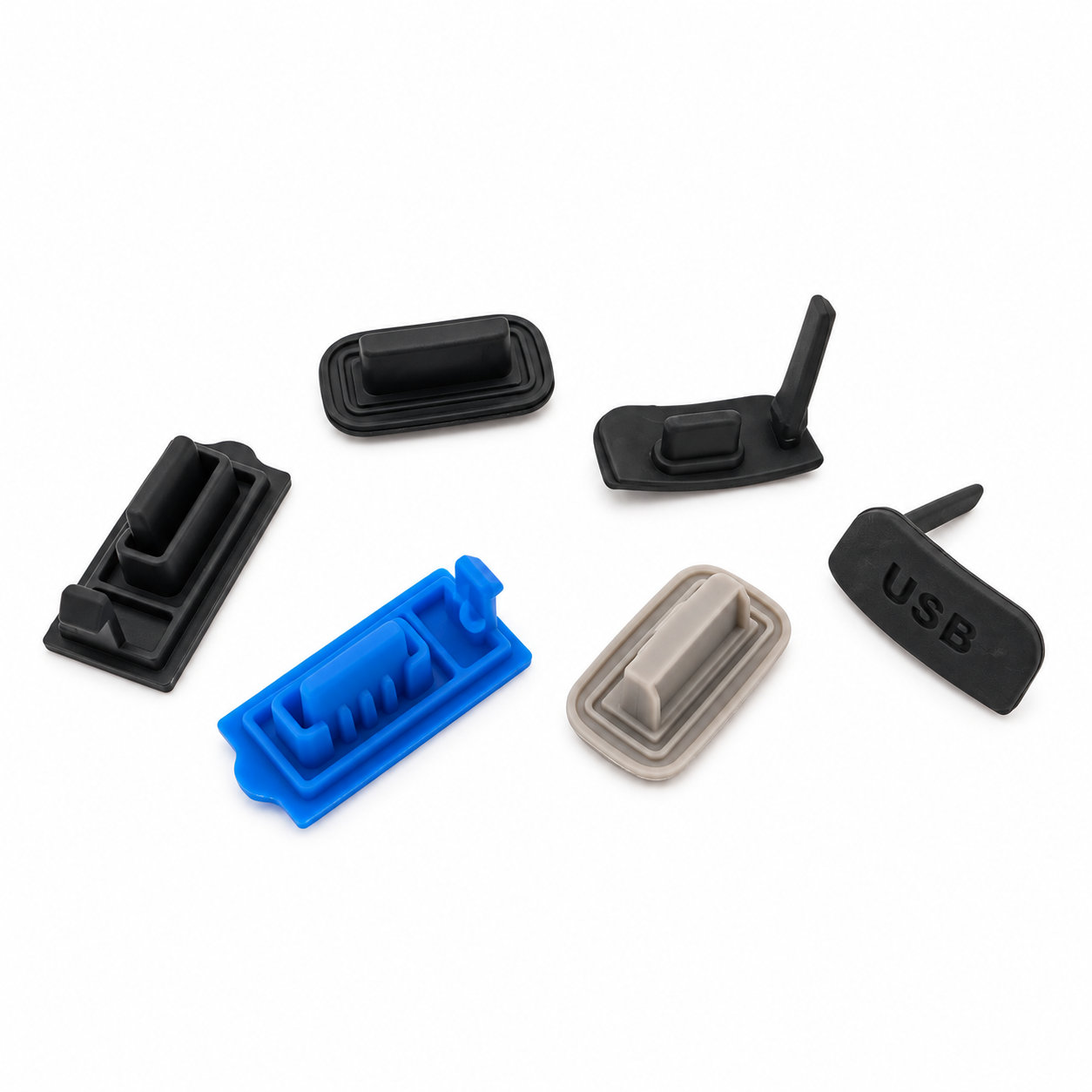 Micro Silicone USB Port Cover Can Be Customized