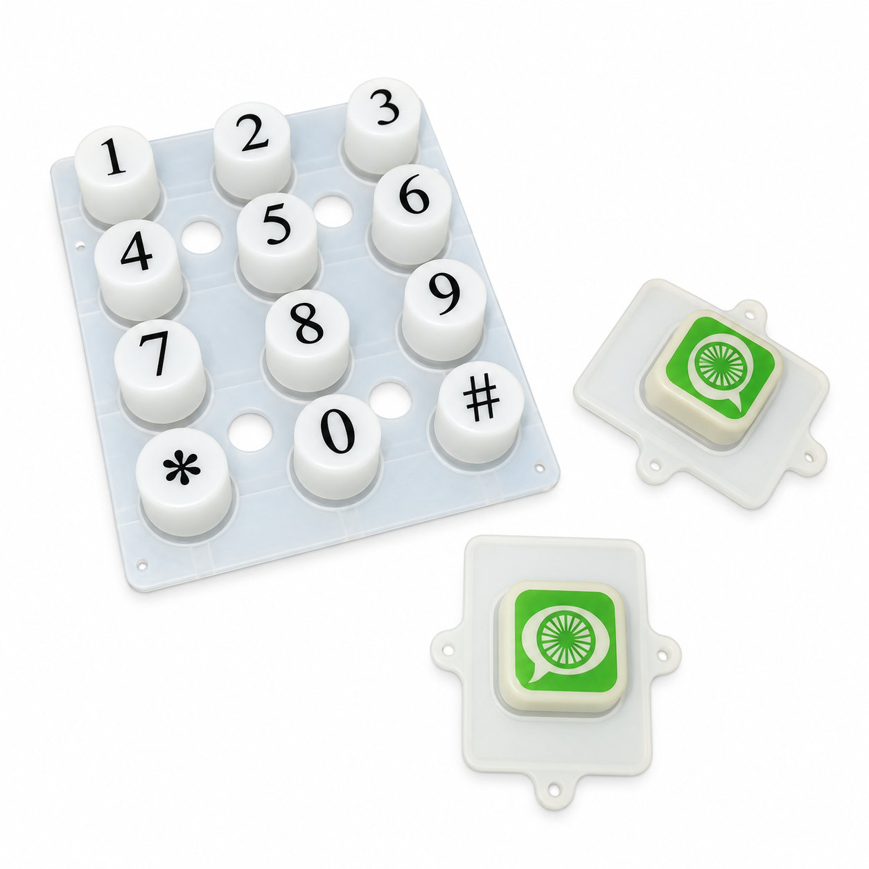 OEM high quality custom made rubber keypad for laptop