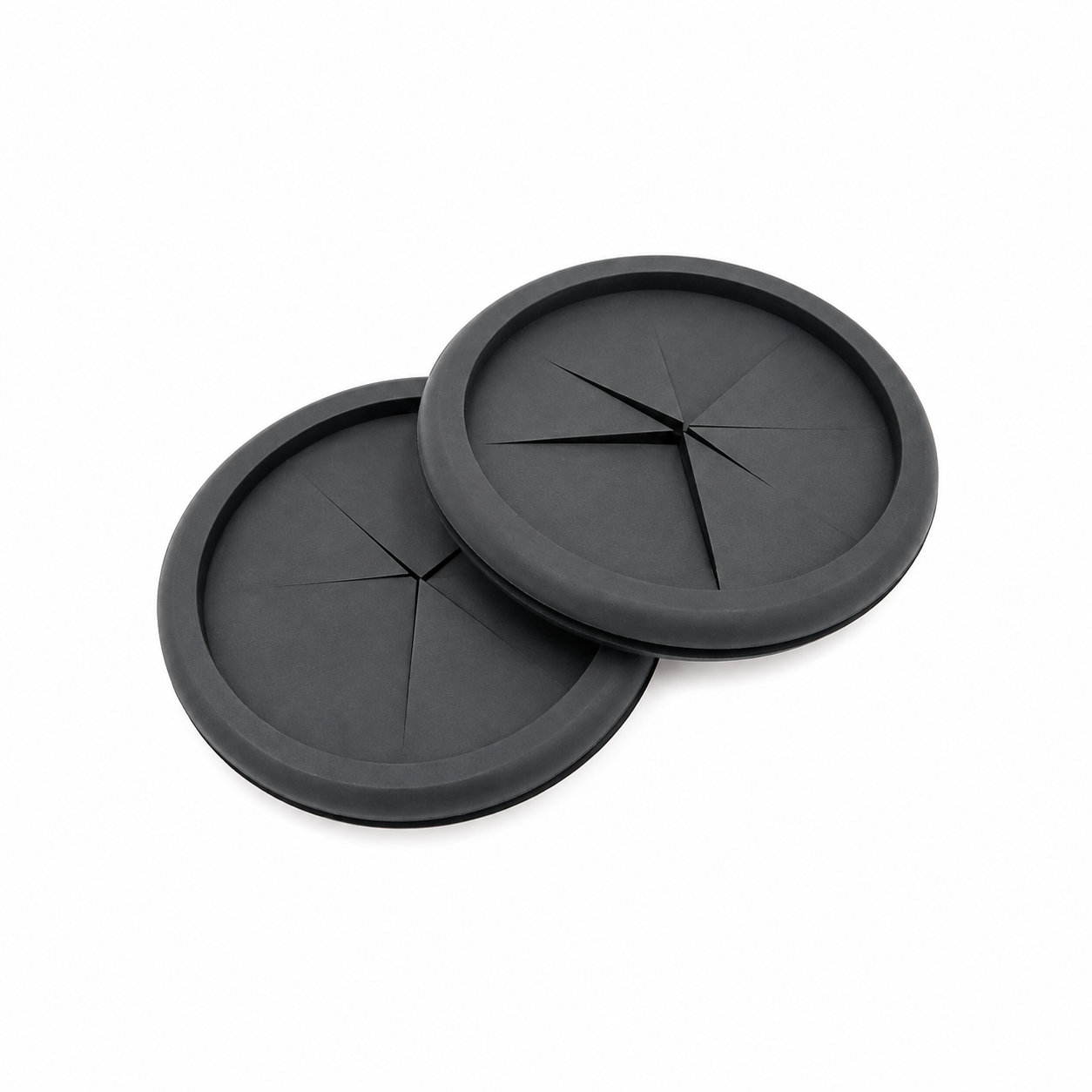 Molded heat-resistant rubber protective grommet for cable