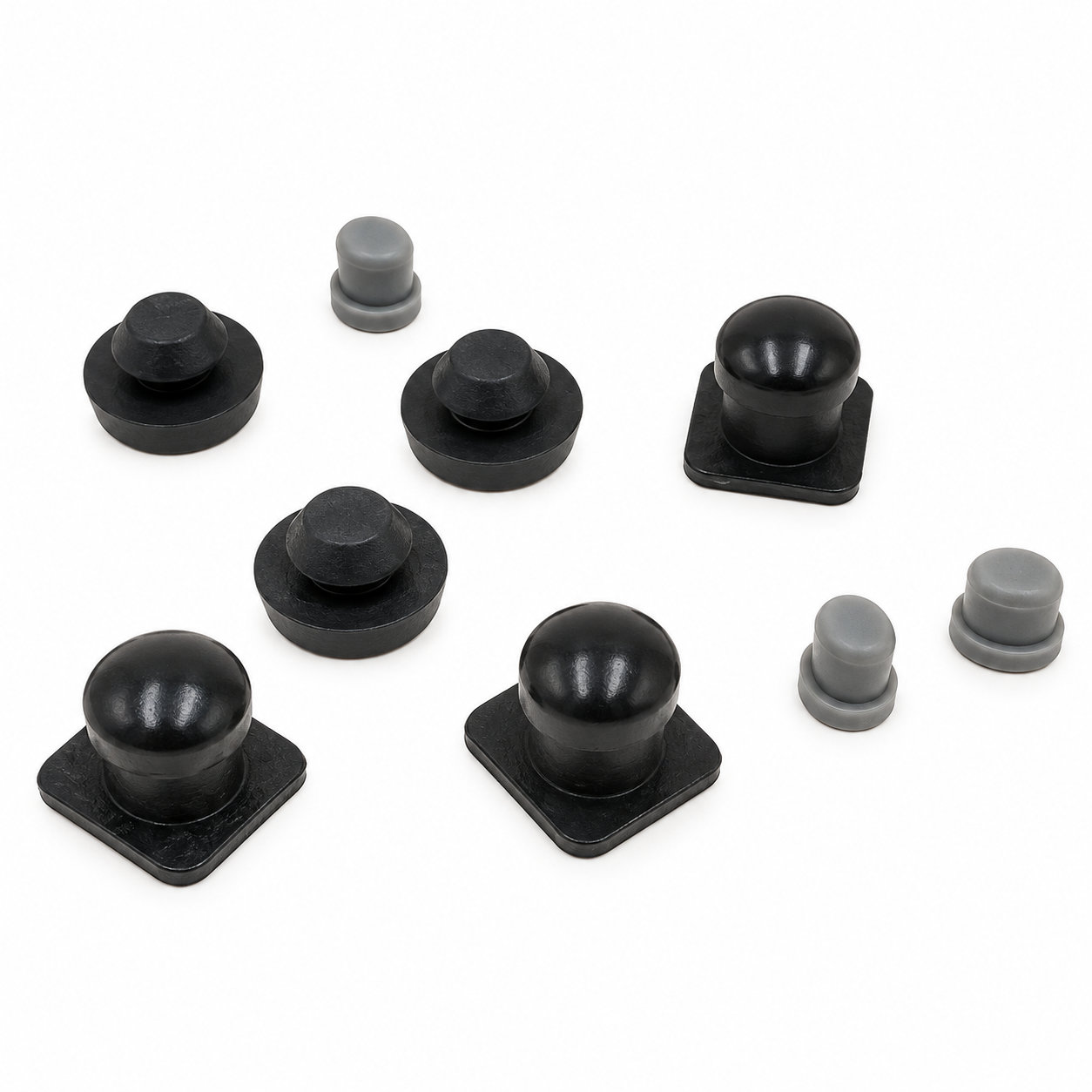 Molded less than 10mm rubber silicone stopper/caps/plugs