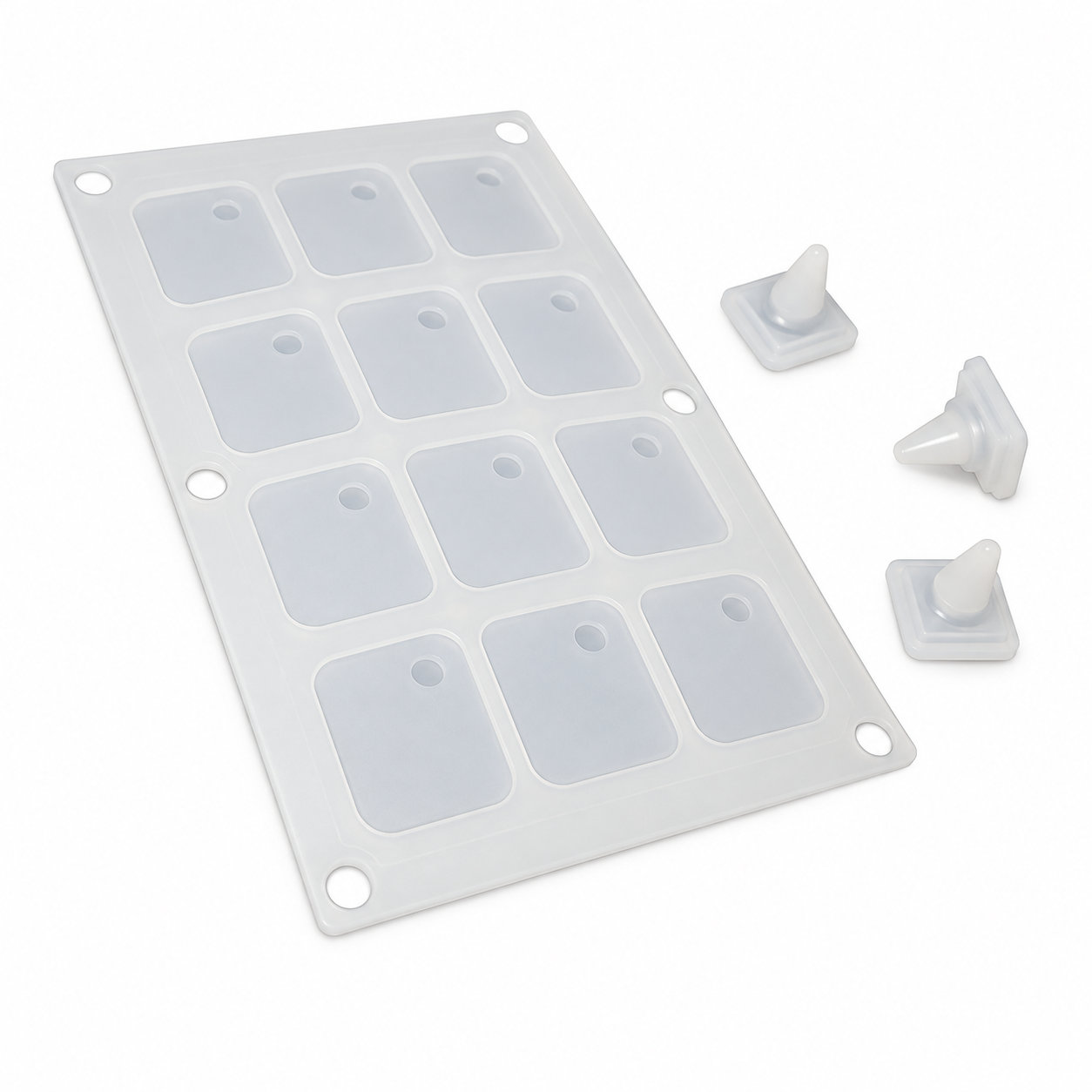 Custom silicone rubber numeric keypads button cover
