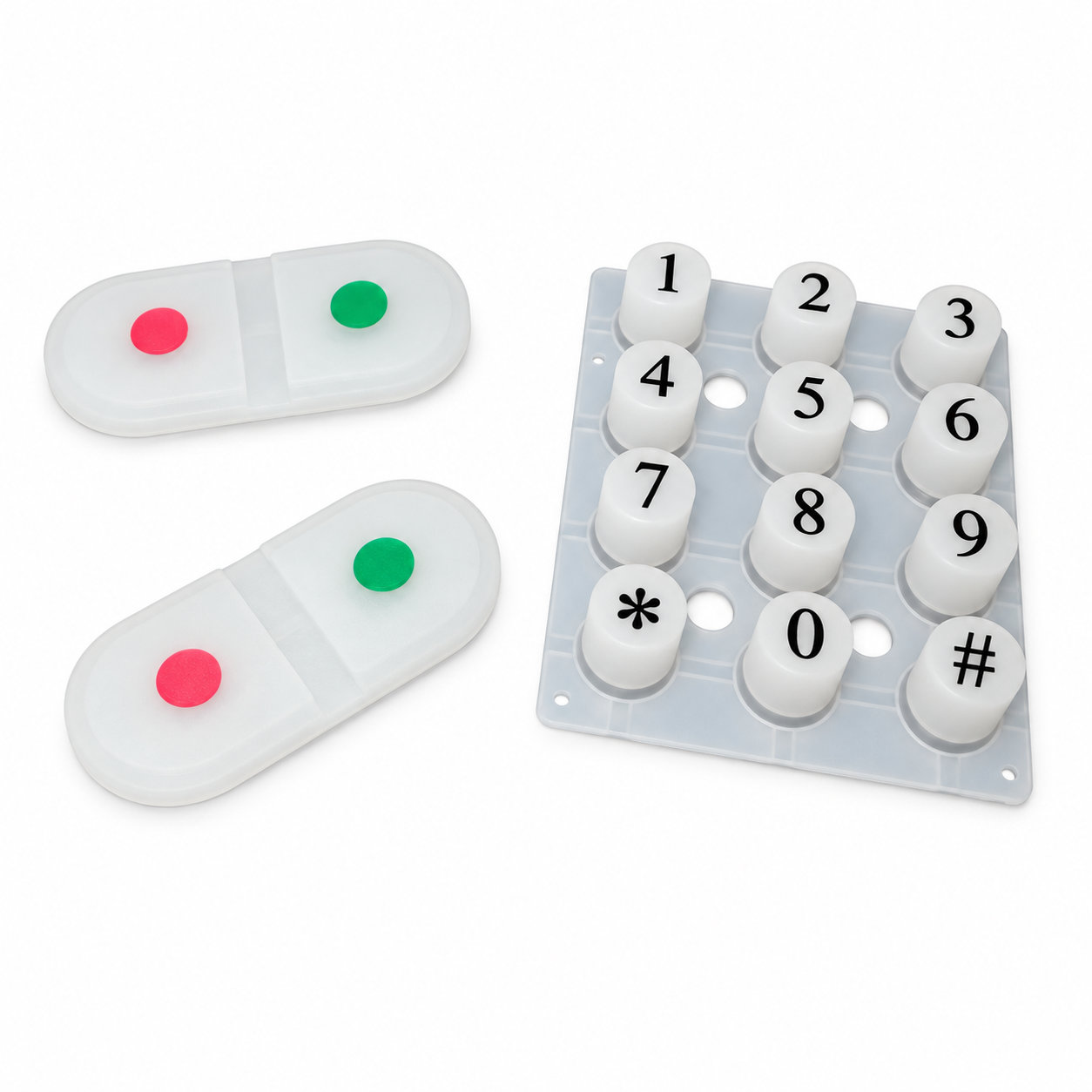 Waterproof silicone buttons prototype rubber keypads game