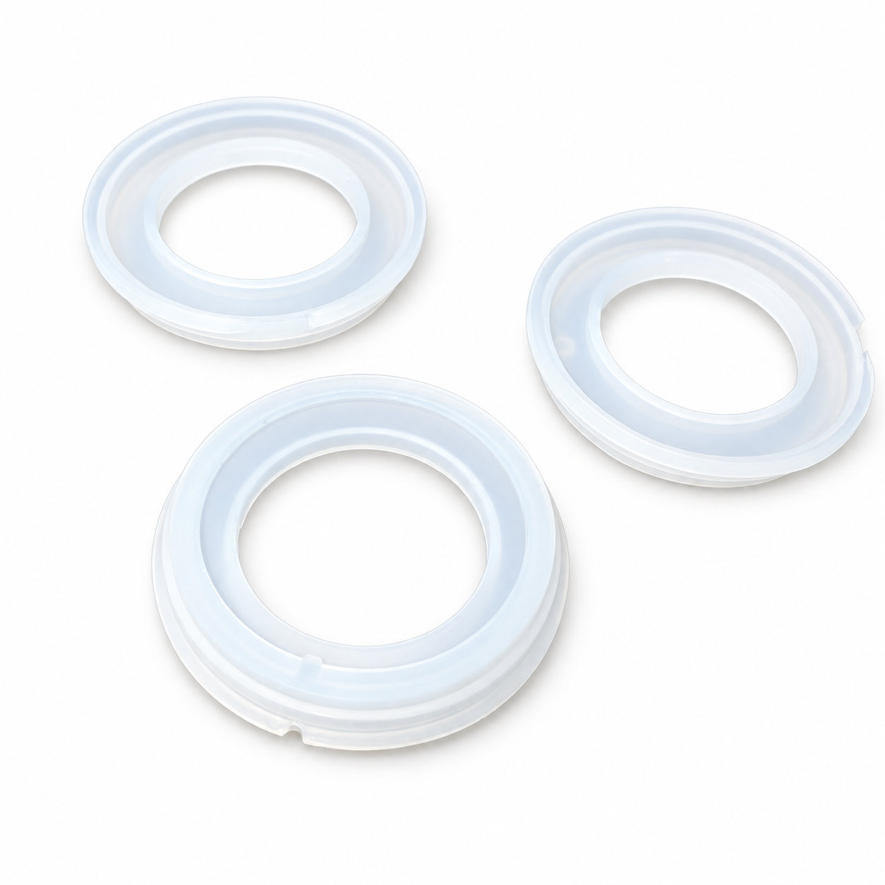 Food grade clear silicone rubber seal gasket for pots