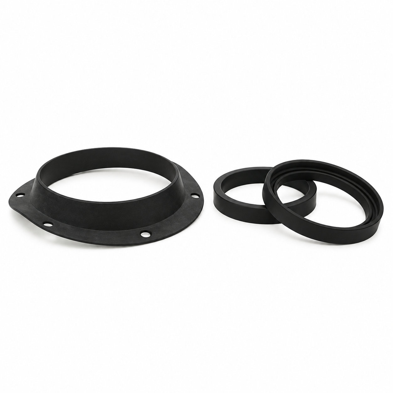 Custom heat resistant round flat rubber sealing gaskets