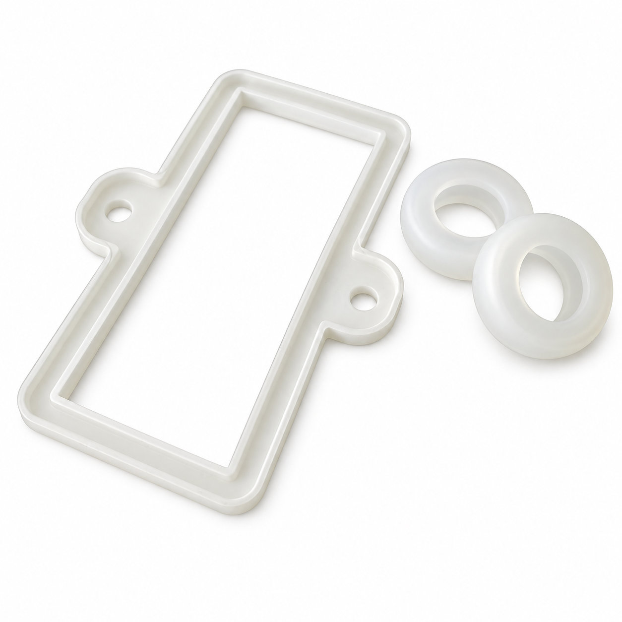 Custom made silicone rubber square round gasket