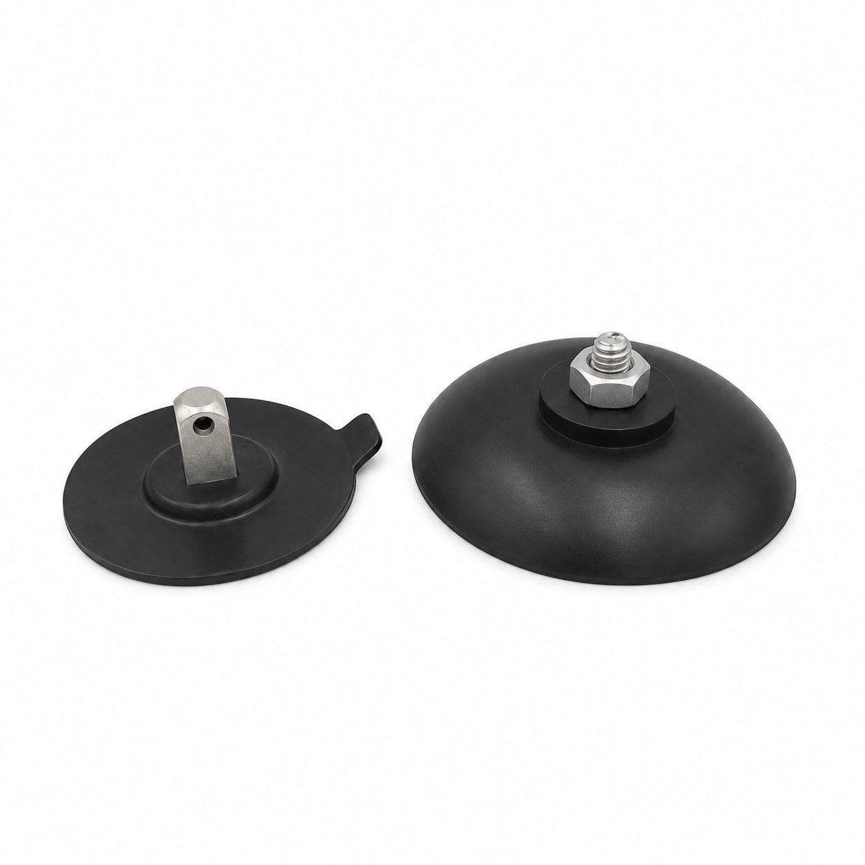 Custom made bolt on suction cup with screw