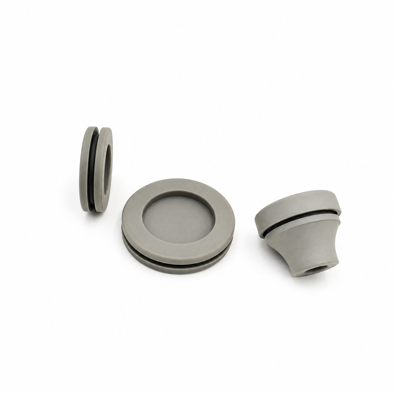 Silicone automotive rubber grommet for round cable