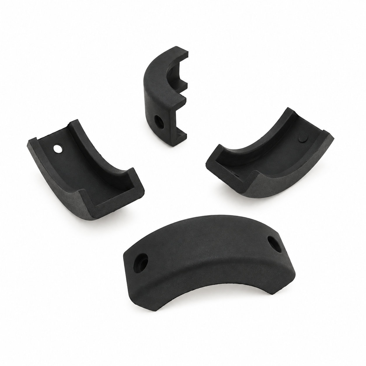 Custom black anti slip rubber replacement step ladder feet