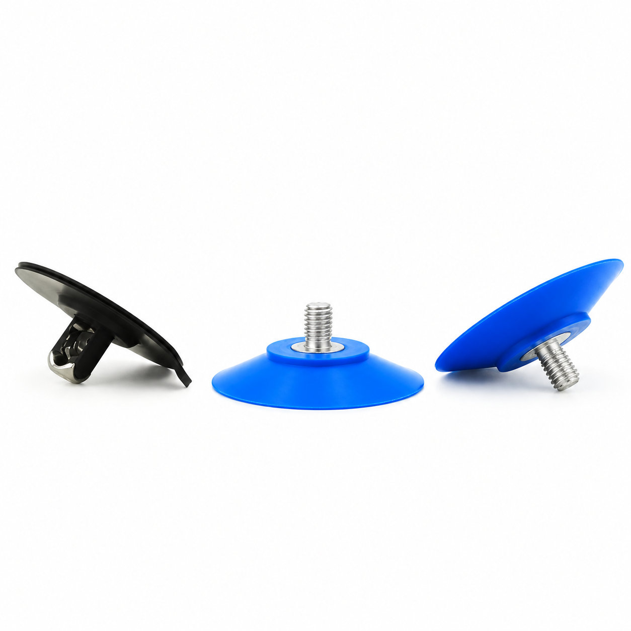 Custom rubber silicone products suction cup with threaded screw