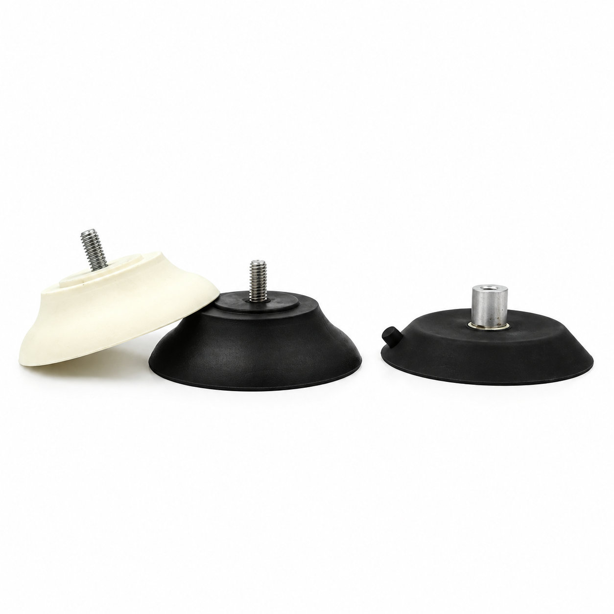 Heavy duty nitrile rubber screw threaded suction cup