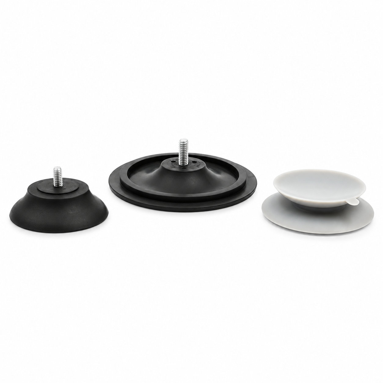 Industrial threaded rubber silicone heavy duty vacuum suction cup