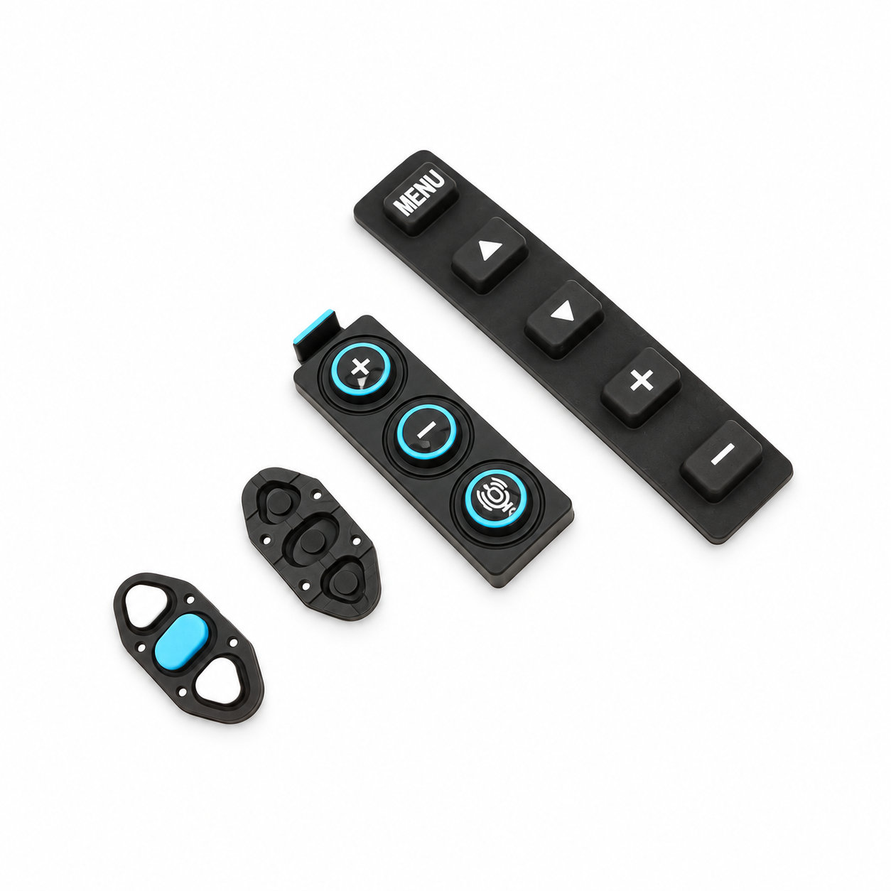 Molded various silicone switch buttons/membrane switch keypad