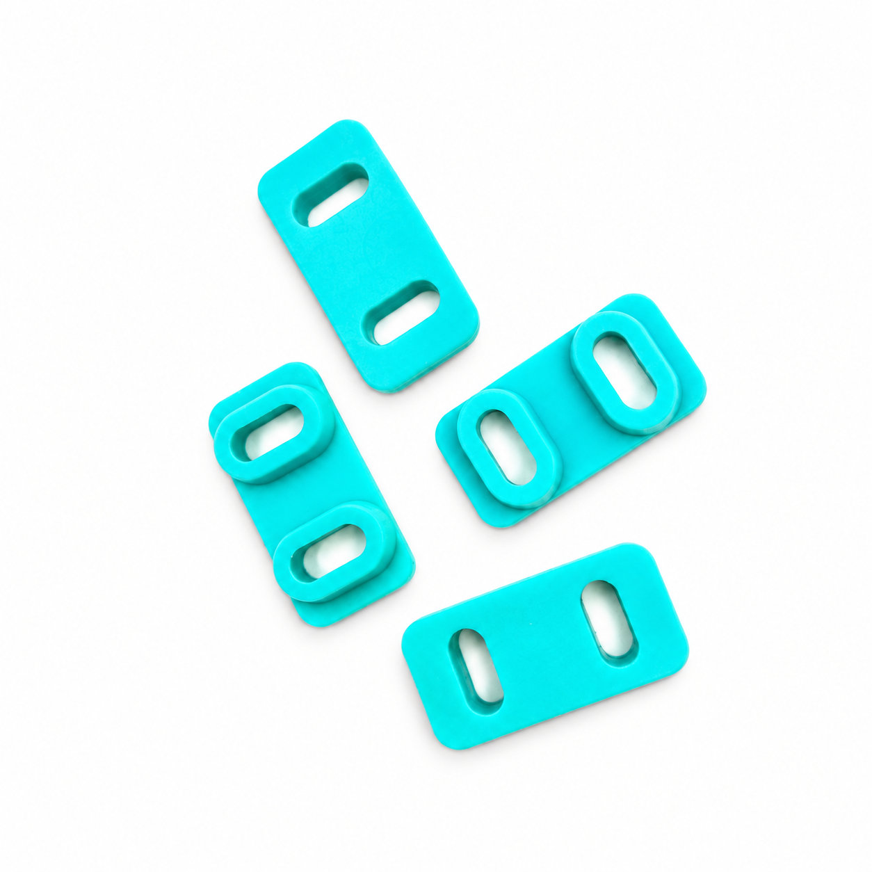 Molded silicone prototype key buttons for industrial machine