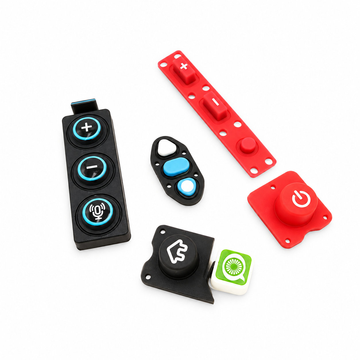 High quality rubber silicone single keypad/switch push buttons