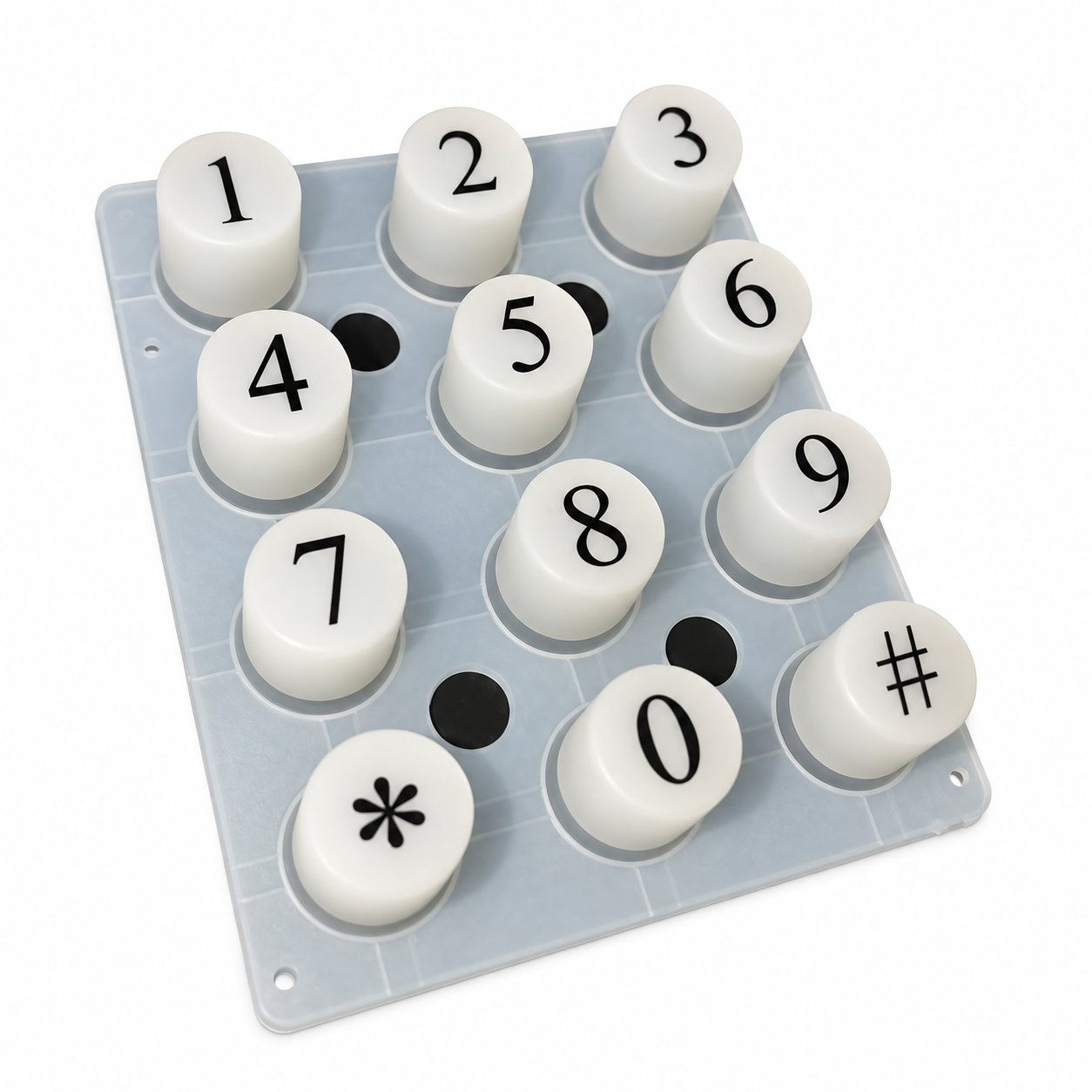 Low price custom transparent conductive silicone keypad