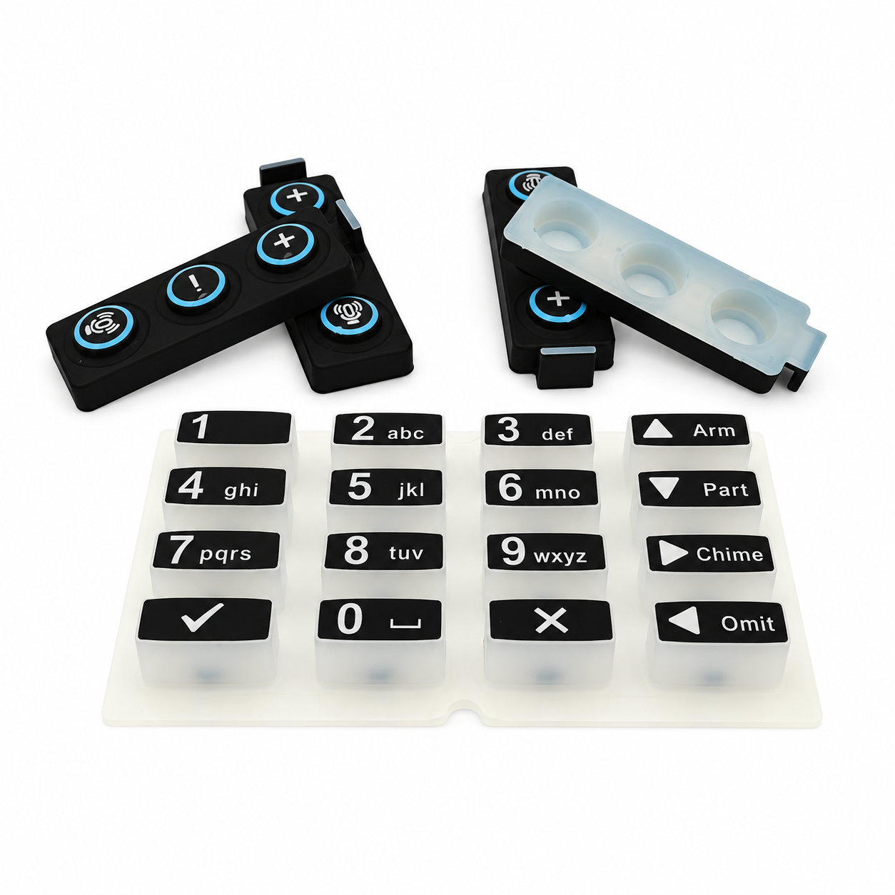 Custom compression molding button silicone rubber push button