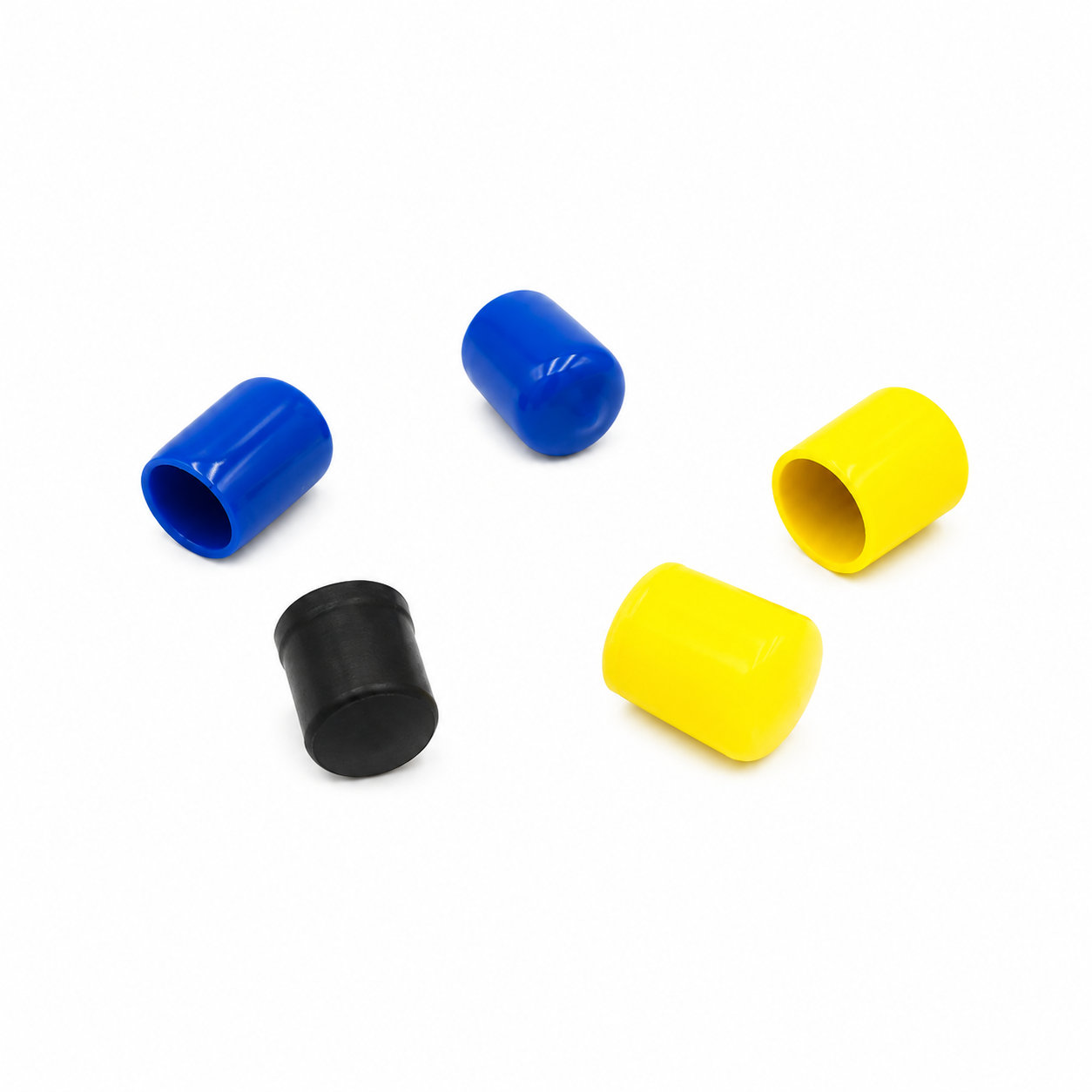 Molded colorful small rubber silicone caps/sealing stopper