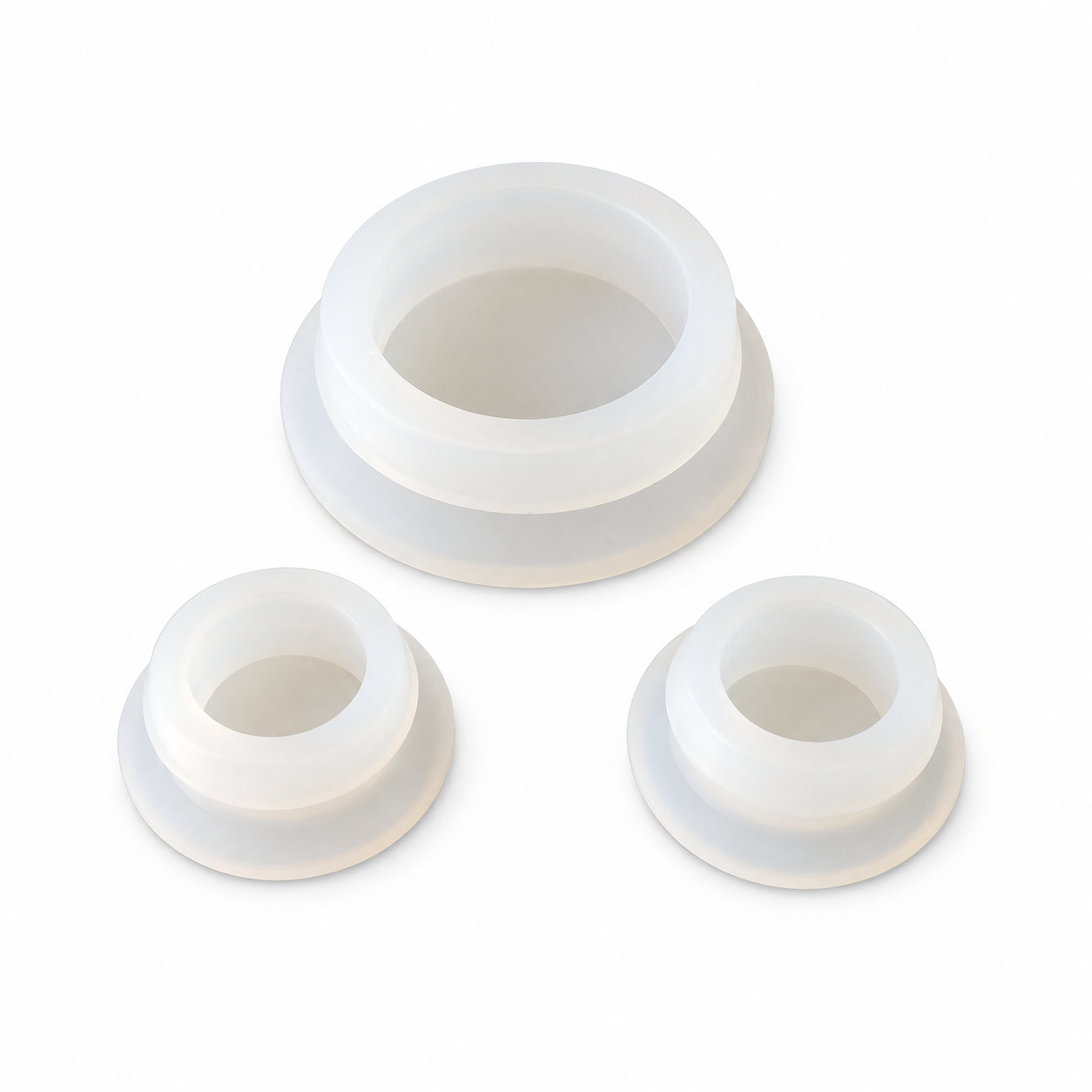Custom transparent silicone rubber seal caps/clear plugs/covers