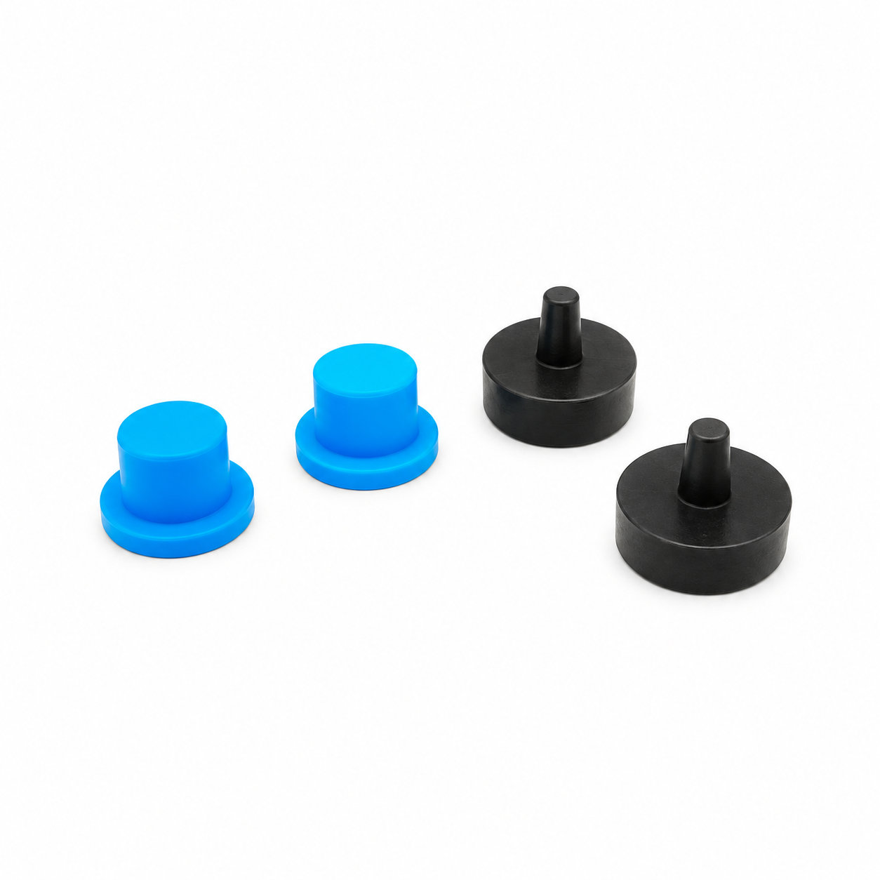 Molded silicone rubber medical seal covers/bottle caps/plugs