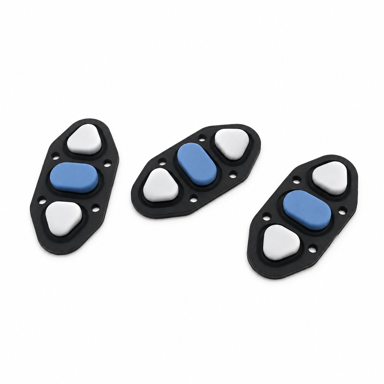 Multi-color conductive single button customized