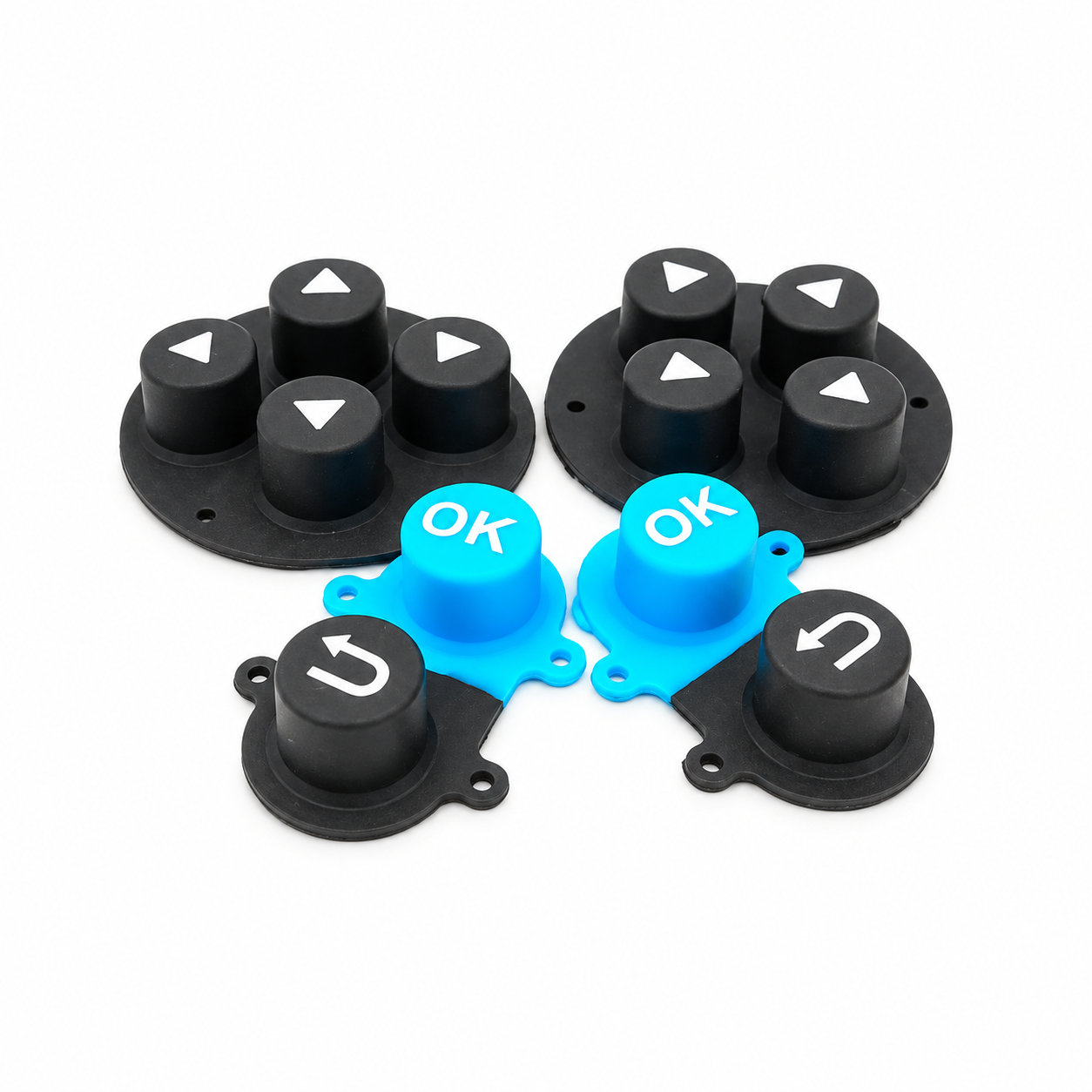 Heat-resistant rubber silicone controlled buttons/keypad button