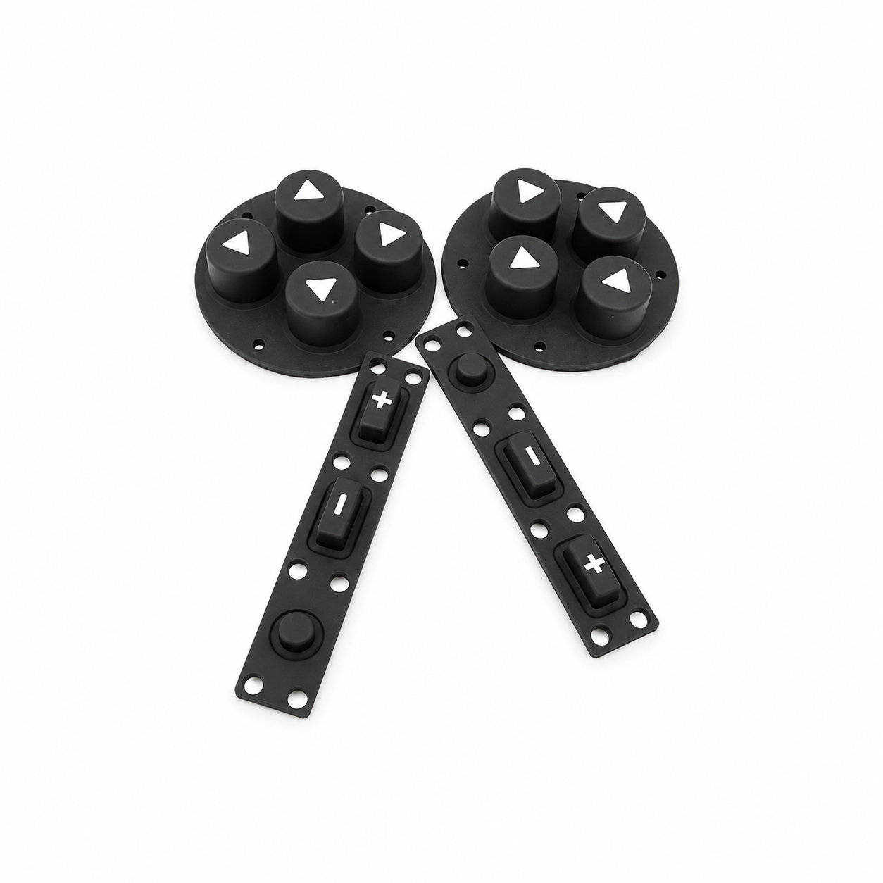 Molded rubber silicone push button switch/key button with silk printing