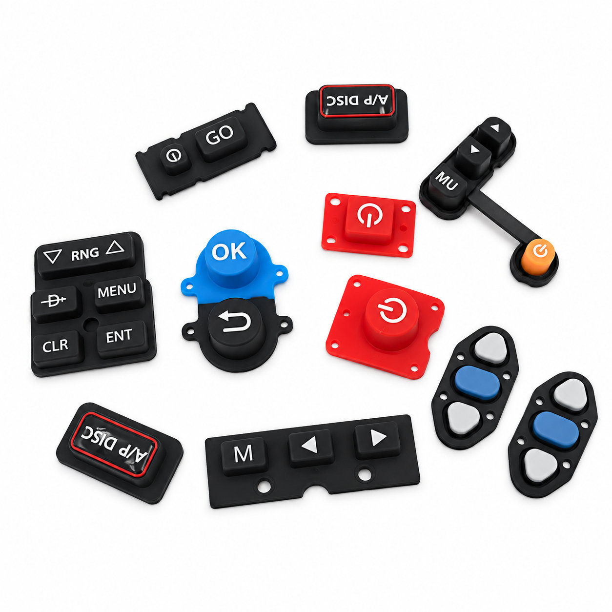 Silicone silk screen printing button Keypads