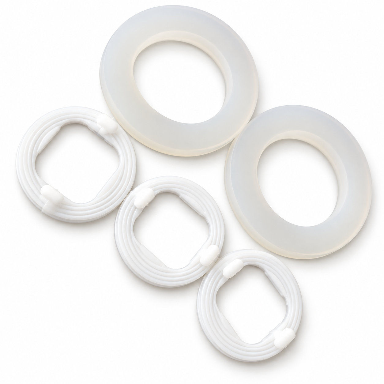 Food grade clear soft rubber silicone gasket for pressure jar lids
