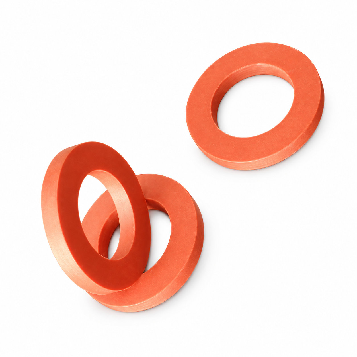 Food grade elastic silicone o ring flat rubber sealing o ring